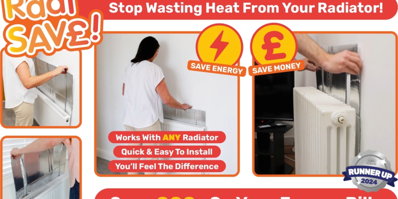 Radi Save – The Best Radiator Reflector Foil – Stops Heat Wastage – Save Energy Save Money £££